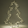 123led kerstboom 3D 36 cm extra warmwit & warmwit 300 lampjes zwart LDR07272 - 4