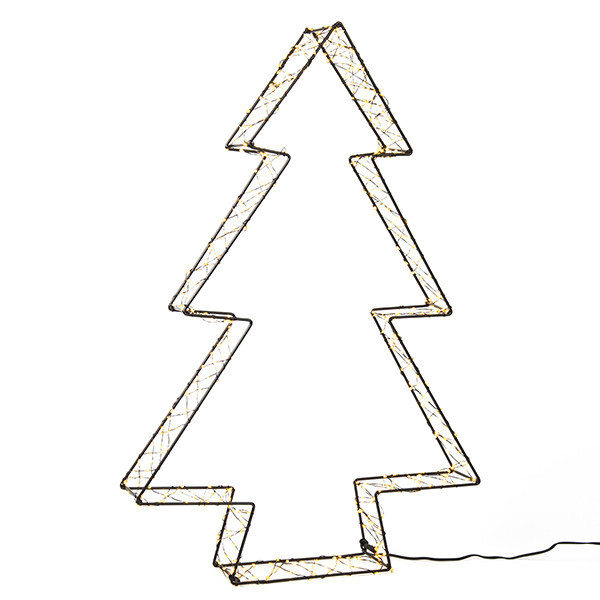123led kerstboom 3D 56 cm extra warmwit & warmwit 540 lampjes zwart LDR07273 - 2