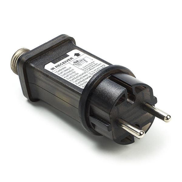 123led kerstkrans met ophangoog Ø 56 cm extra warmwit & warmwit 1200 lampjes zwart LDR07271 - 7