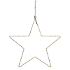 123led kerstster hangend 37 cm extra warmwit & warmwit 200 lampjes zwart LDR07274 - 2