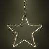 123led kerstster hangend 37 cm extra warmwit & warmwit 200 lampjes zwart LDR07274 - 4