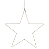 123led kerstster hangend 56 cm extra warmwit & warmwit 300 lampjes zwart LDR07275 - 2
