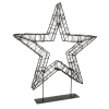 123led kerstster op voet 56 cm extra warm wit & warm wit 1200 lampjes zwart LDR07327 - 4
