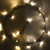 123led kerstverlichting extra warmwit & warmwit 2,1 meter op batterijen 24 lampjes met timer