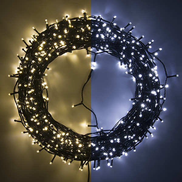 123led kerstverlichting koudwit & warmwit 57 meter 720 lampjes LDR07022 - 1