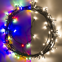 123led kerstverlichting multicolor & warmwit 12 meter 120 lampjes LDR07179 123led kerstverlichting multicolor & warmwit 12 meter 120 lampjes LDR07179