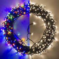 123led kerstverlichting multicolor & warmwit 57 meter 720 lampjes LDR07184