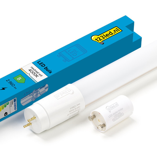 123led led-TL-buis 120 cm 6500K (865) 2220 lumen High Efficiency T8 (G13) 12W (36W) LDR08793 - 1