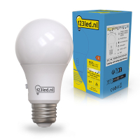 123led ledlamp E27 peer A60 mat 2700-3000-4000-5000-6500K dimbaar 8W (60W) LDR02378