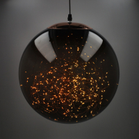 123led lichtbol kerst Ø 35 cm extra warm wit & warm wit 300 lampjes smokey LDR07339