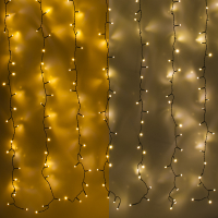 123led lichtgordijn extra warmwit & warmwit 200x100 220 lampjes LDR07011