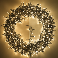 123led micro clusterverlichting extra warmwit & warmwit 33 meter 1500 lampjes LDR07136