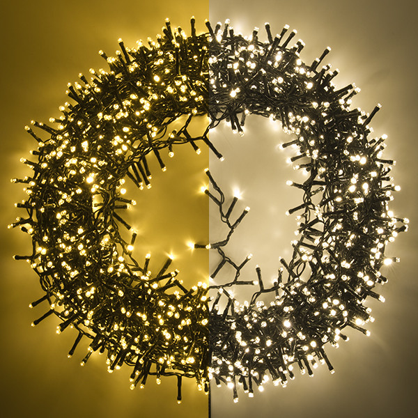 123led micro clusterverlichting extra warmwit & warmwit 39 meter 1800 lampjes LDR07299 - 1