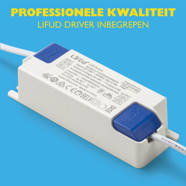 123led paneel 30x120 cm helder wit | 4000K | 4000 lumen (40W) LDR08660 - 4