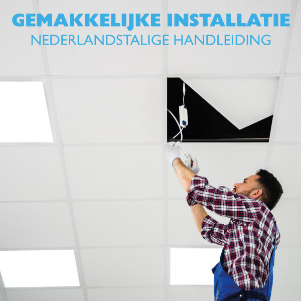 123led paneel 60x60 cm helder wit | 4000K | 4000 lumen (40W) LDR08654 - 3