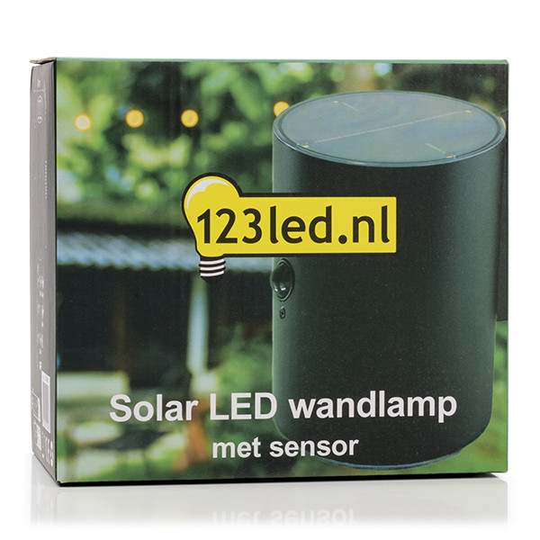 123led solar wandlamp met sensor | Up & Down | Grantham | 3000K | IP54 | Zwart LDR08531 - 6