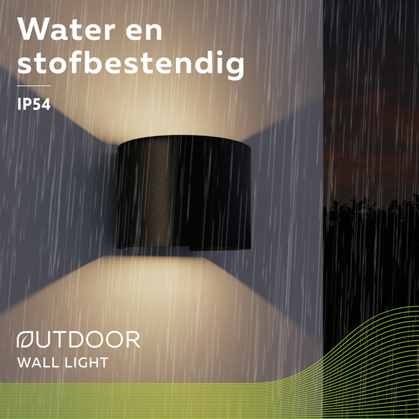 123led wandlamp Alvin zwart 1800-2700K LDR08549 - 4