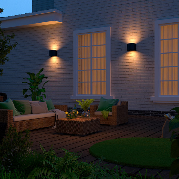 123led wandlamp Alvin zwart 2700K LDR08548 - 5