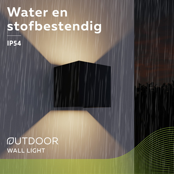 123led wandlamp Amarillo zwart 2700K LDR08546 - 4