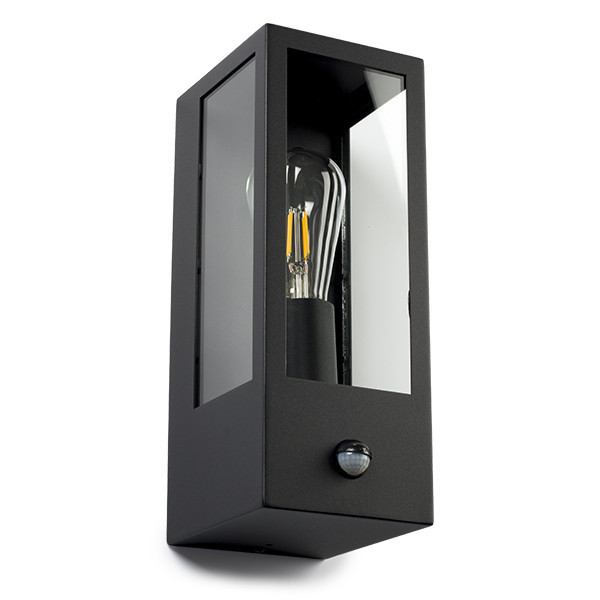 123led wandlamp Manhattan zwart rechthoek met sensor geschikt voor 1x E27 LDR08528 123led wandlamp Manhattan zwart rechthoek met sensor geschikt voor 1x E27 LDR08528 - 3