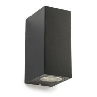 123led wandlamp San Francisco zwart geschikt voor 2 x GU10 LDR08502 123led wandlamp San Francisco zwart geschikt voor 2 x GU10 LDR08502