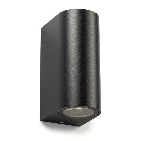 123led wandlamp Santa Barbara Up & Down zwart geschikt voor 2x GU10 LDR08503 123led wandlamp Santa Barbara Up & Down zwart geschikt voor 2x GU10 LDR08503 - 1