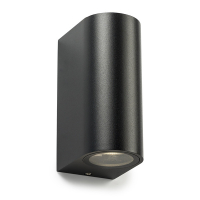 123led wandlamp Santa Barbara Up & Down zwart geschikt voor 2x GU10 LDR08503 123led wandlamp Santa Barbara Up & Down zwart geschikt voor 2x GU10 LDR08503