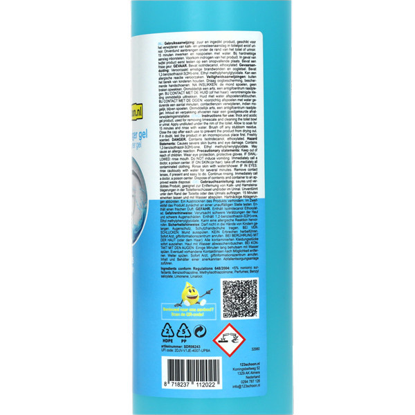 123schoon Fris toiletreiniger gel (750 ml)  SDR06243 - 2
