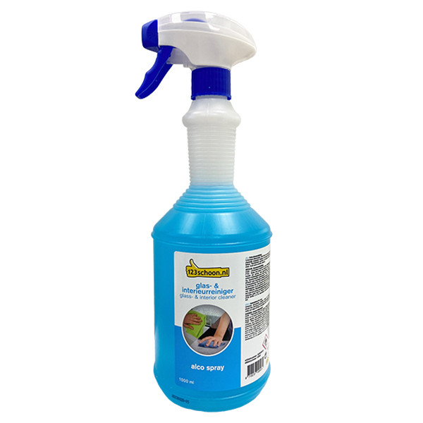 123schoon Glas- & interieurreiniger alcoholspray (1 liter)  SDR06055 - 1