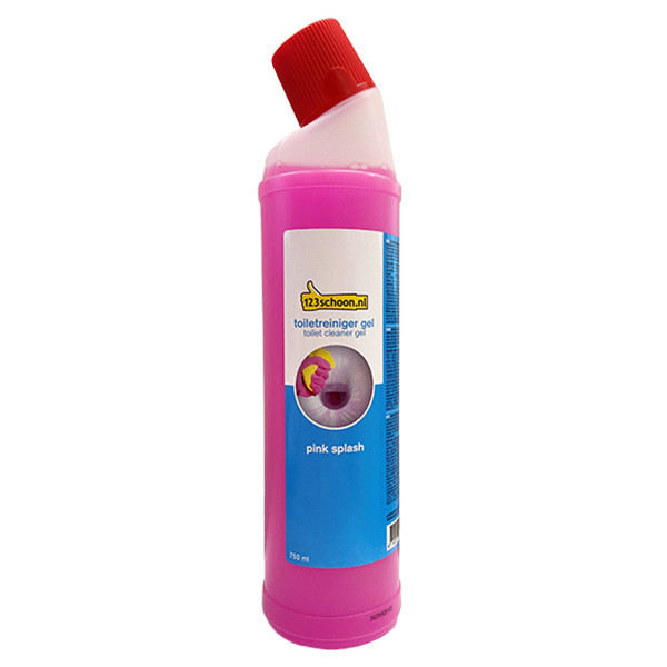 123schoon Pink Splash toiletreiniger gel (750 ml) SDR06053 123schoon Pink Splash toiletreiniger gel (750 ml) SDR06053 - 1