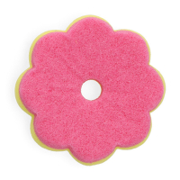 123schoon Scrub Spons geel & roze 100 Ø x 40 mm SDR07387