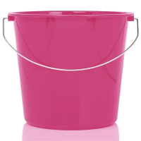 123schoon huishoudemmer roze 10 liter SDR00011