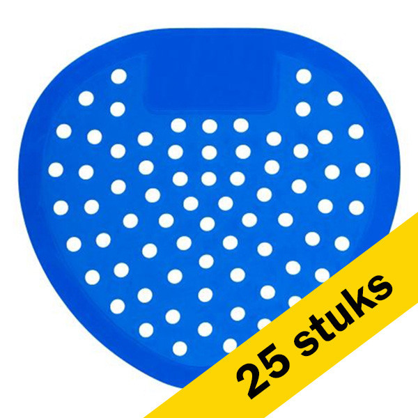 123schoon urinoirmatjes kersen geur blauw (25 stuks)  SDR05202 - 1