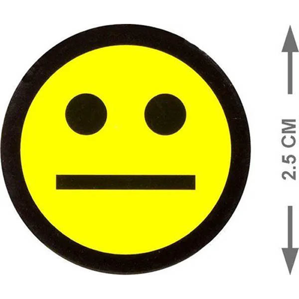 Gele smiley magneten (5 stuks) 297996 - 2