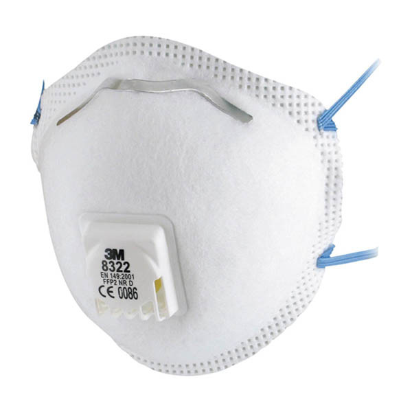 3M 8322 FFP2 NR D fijnstofmasker met uitademventiel (10 stuks) 49832200 S3M00119 - 1