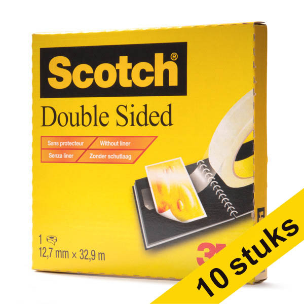 Aanbieding: 10x 3M Scotch 665 dubbelzijdig tape 12 mm x 33 m 201433 - 1