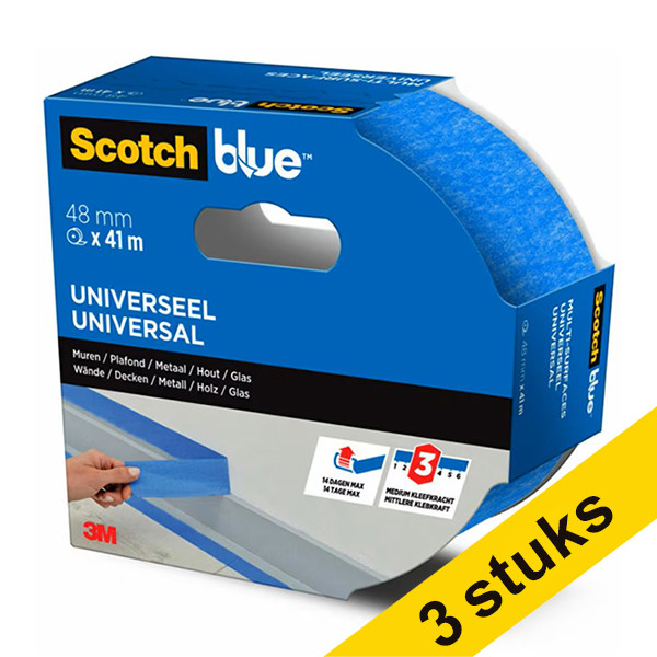 Aanbieding: 3x ScotchBlue Multi-oppervlak schilderstape 48 mm x 41 m 280062 - 1
