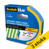 Aanbieding: 3x ScotchBlue schilderstape voor strakke lijnen 24 mm x 41 m 280059 - 1