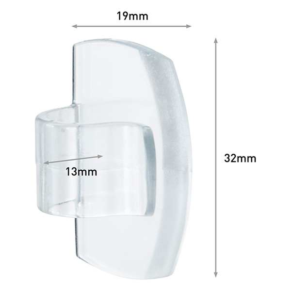 3M Command kabelclips rond transparant (4 stuks) 17017CLR 214554 - 4