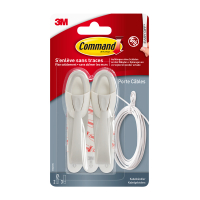 3M Command zelfklevende kabelhaak wit 1 kg (2 stuks) 17304C 214511