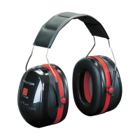 3M Peltor Optime III H540A gehoorkap rood/zwart met hoofdband 31901010 S3M00061
