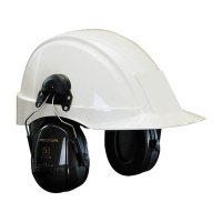 3M Peltor Optime II H520P3E gehoorkap donkergroen met helmbevestiging 31970610 S3M00080