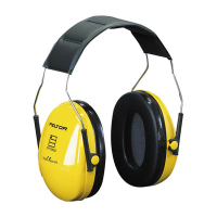 3M Peltor Optime I H510A gehoorkap zwart/geel met hoofdband 31990010 S3M00082