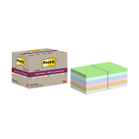 3M Post-It super sticky gerecycleerd assorti 76 x 76 mm (12 stuks) 425637