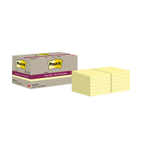 3M Post-It super sticky gerecycleerd geel 47,6 x 47,6 mm (12 stuks) 425638
