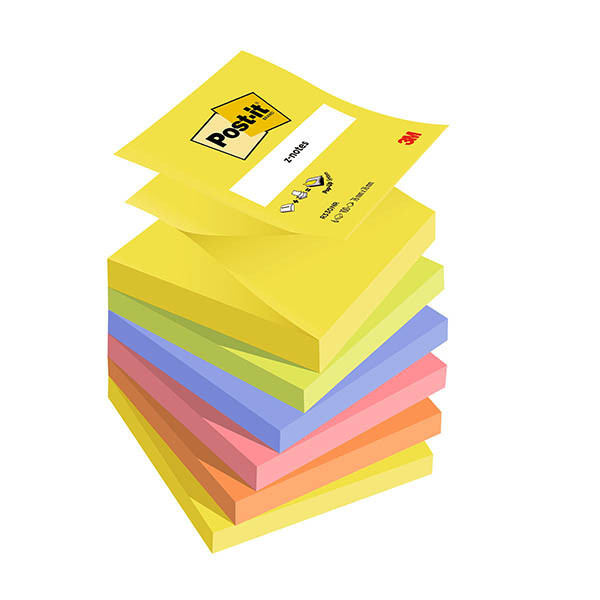 3M Post-it Z-notes assortiment 76 x 76 mm (6 stuks) 201020 - 1