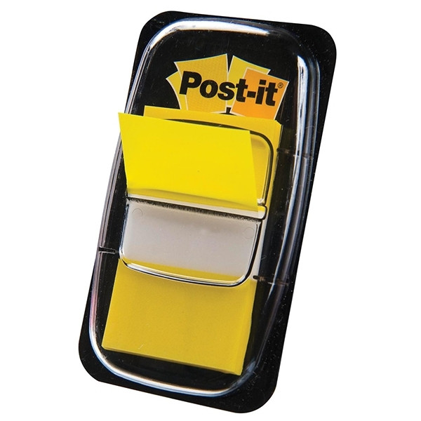 3M Post-it index standaard geel 25,4 x 43,2 mm (50 tabs) 680YEL 201483 - 1