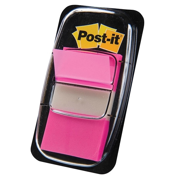 3M Post-it index standaard roze 25,4 x 43,2 mm (50 tabs) 680-21 201487 - 1