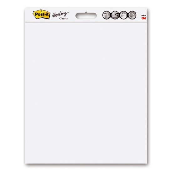 3M Post-it meeting charts zelfklevend flipchartpapier 50,8 x 58,4 cm (2 x 20 vellen) 566 201420 - 1