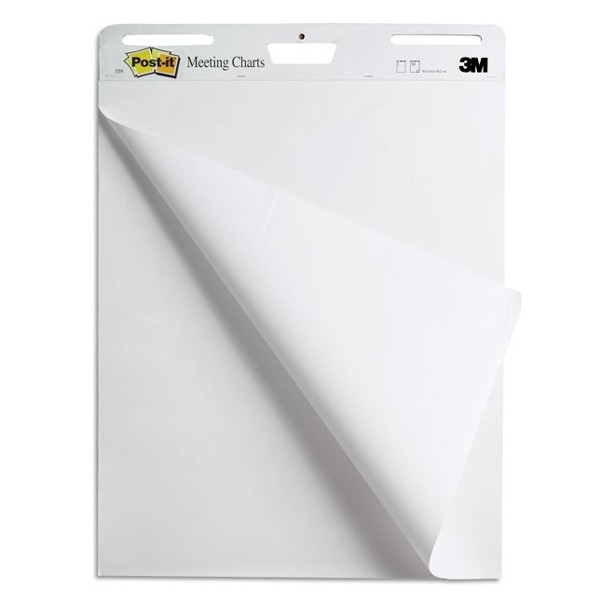 3M Post-it meeting charts zelfklevend flipchartpapier 63,5 x 76,2 cm (2 x 30 vellen) 559 201422 - 1